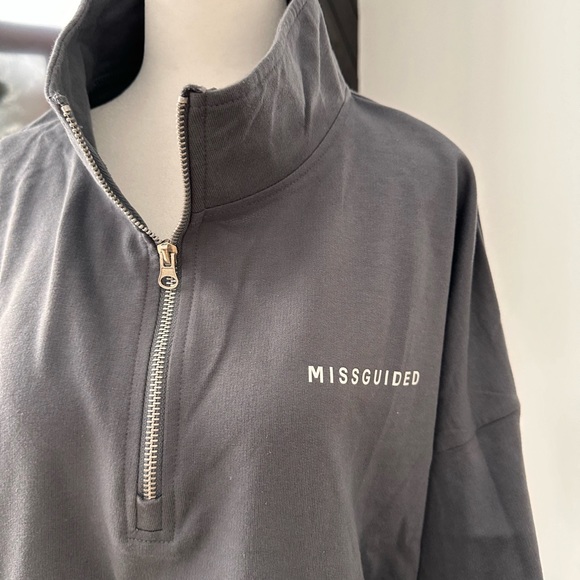 MISSGUIDED HOODIE IN GRAY - Picture 2 of 10